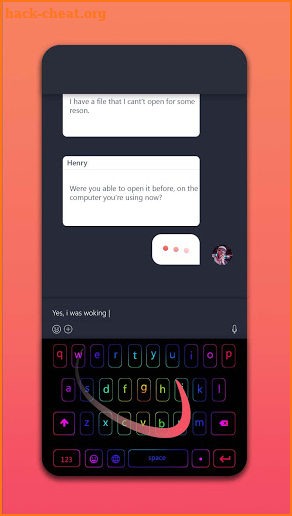 LedKey - RGB Keyboard Lighting & Emoji Keyboard screenshot