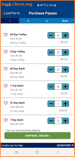 Lee County Transit Mobile App screenshot