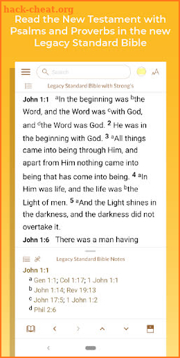 Legacy Standard Bible screenshot