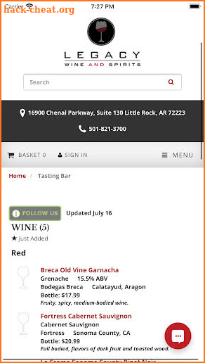 Legacy Wine and Spirits screenshot