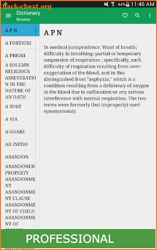 Legal Dictionary Pro screenshot