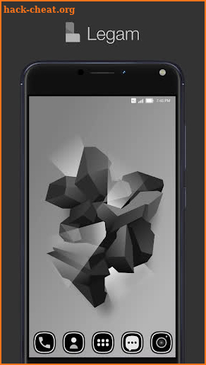 Legam - Black Icon Pack Amoled screenshot