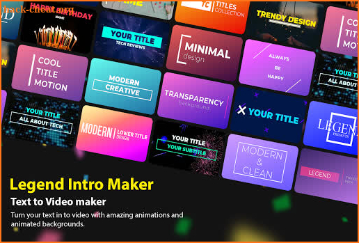 Legend - Intro maker and Animated Text screenshot
