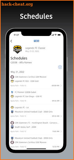 Legends FC Tournaments screenshot