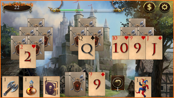 Legends of Solitaire Curse of the Dragons TriPeaks screenshot