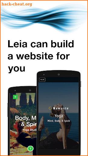 Leia: Website Builder screenshot