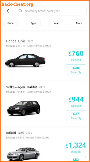 LendingCar screenshot