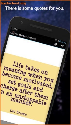 Les Brown Motivation Speech screenshot