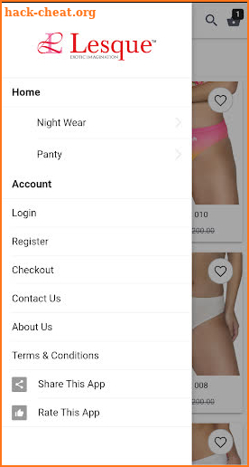 Lesque - Online Lingerie Shopping screenshot