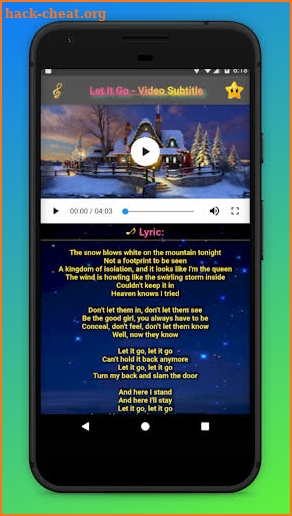 LET IT GO - Video Subtitle Lyric screenshot