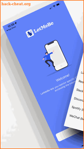 LetMeBe - Block apps internet screenshot