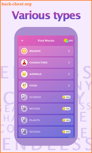 Let's Find Words - Word Search Puzzle Game screenshot