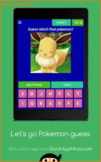 Let's go Pokemon guess screenshot