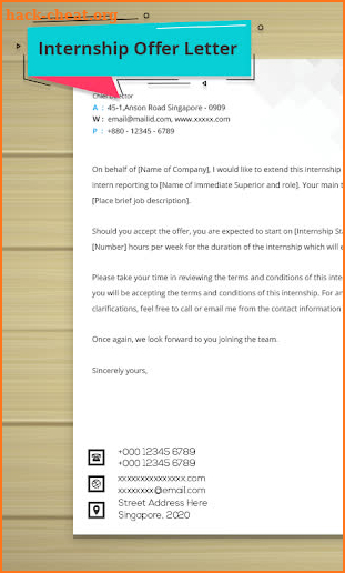 Letter Writing Templates screenshot