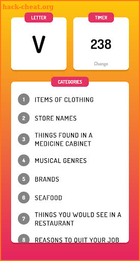 Lettergories - Category Game screenshot