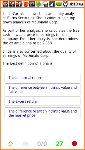 Level II CFA® Exam TestBank - 2018 Edition screenshot