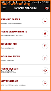 Levi’s® Stadium App screenshot