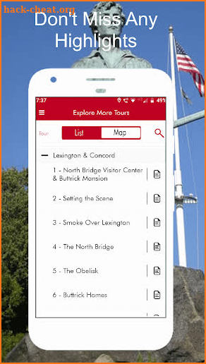 Lexington & Concord Battle Audio Driving Tour screenshot