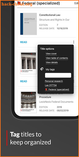 LexisNexis® Digital Library screenshot