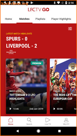 LFCTV GO Official App screenshot