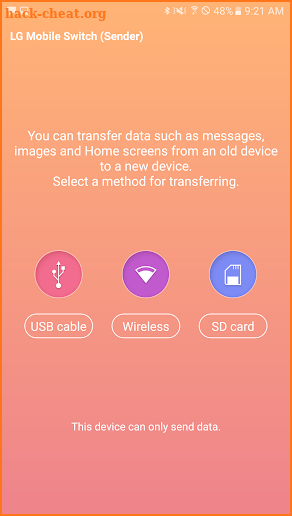 LG Mobile Switch (Sender) screenshot