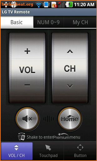 LG TV Remote 2011 screenshot