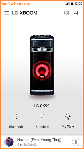 LG XBOOM screenshot