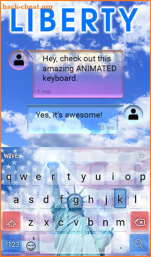 Liberty Animated Keyboard screenshot