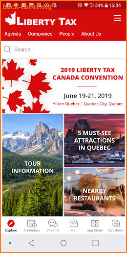 Liberty Tax Canada Convention screenshot