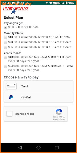 Liberty Wireless screenshot