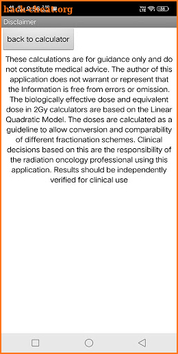 Libra RadBio Calc screenshot