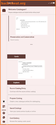 Library Catalog: Cataloguing screenshot