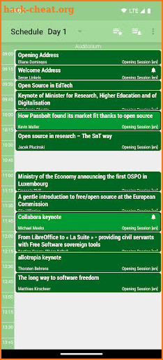 LibreOffice 2024 Schedule screenshot