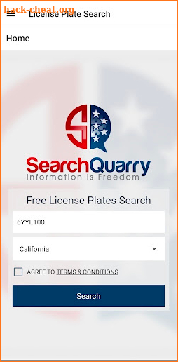 License Plate Lookup screenshot