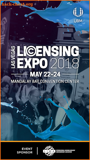 Licensing Expo 2018 Navigation screenshot