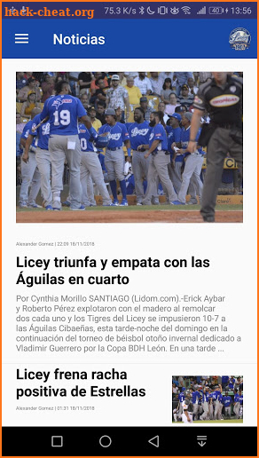 Licey App screenshot