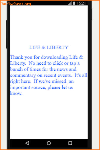 Life & Liberty: Conservative News Source screenshot