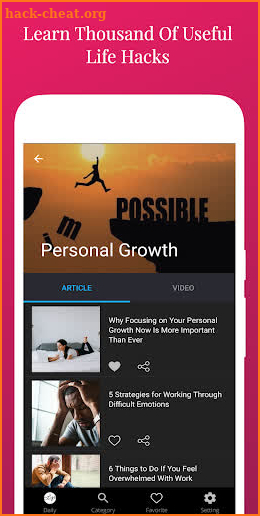 Life Hacks - Get Smarter Happier Everyday screenshot