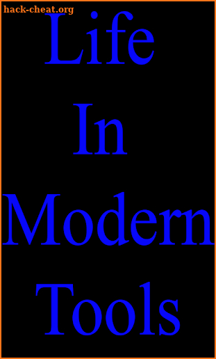 Life In Modern Tools screenshot