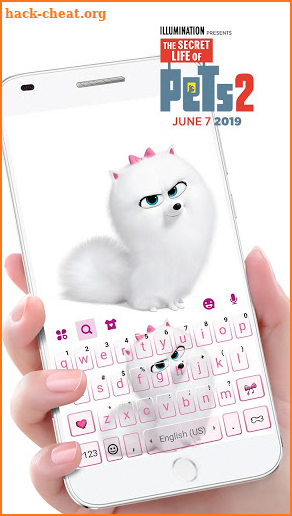 Life Of Pets 2 Gidget Keyboard Theme screenshot