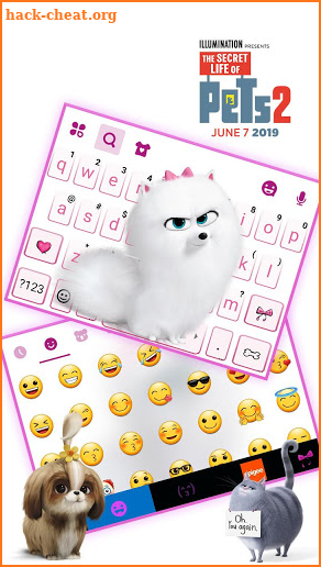 Life Of Pets 2 Gidget Keyboard Theme screenshot