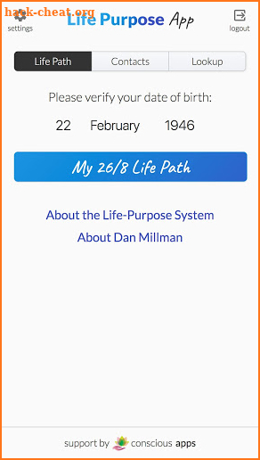 Life Purpose App screenshot