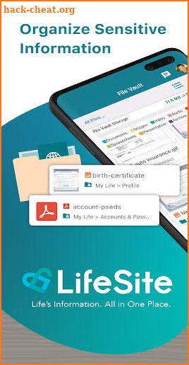 LifeSite - Secure Mobile Vault screenshot