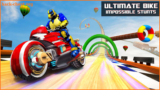 Light Bike Mega Ramp Stunts Game screenshot