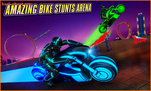 Light Bike Stunt Racing Game screenshot