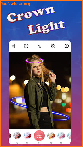 Light Crown Photo Editor 💫 Neon Photo Editor screenshot