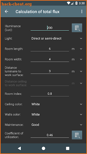 Lighting Calculations PRO Key screenshot