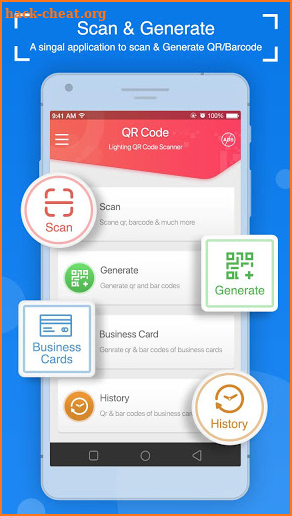 Lightning QR Code Scanner: Business Card Generator screenshot