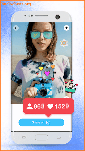 Likes Boost Stickers for Instagram Photos screenshot