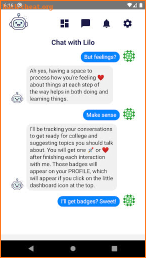 Lilo Chatbot screenshot